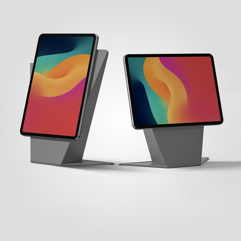 Apple iPad Air 13 2024 Amazingthing Matte Pro Mag Folio Katlanabilir Magnetik Standlı Kılıf Siyah