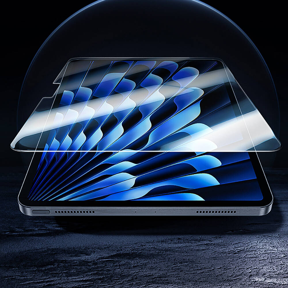 Apple iPad Air 13 2024 Benks King Kong Eğimli Kenar Oleofobik Özellikli Temperli Cam Ekran Koruyucu Şeffaf