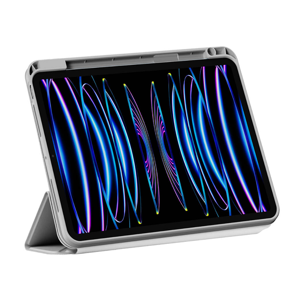 Apple iPad Air 13 2024 Wiwu 360° Dönebilen Standlı Magnetik Koruyucu Tablet Kılıfı Siyah