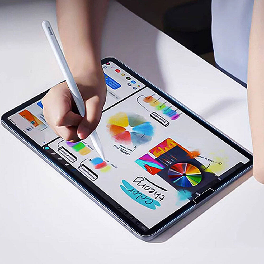 Apple iPad Air 13 2024 Kağıt Hisli Wiwu iPaper Like Tablet Ekran Koruyucu Şeffaf