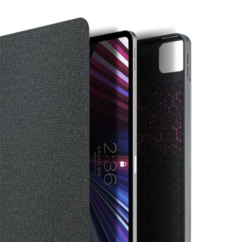 Apple iPad Air 13 2025 M3 Wiwu Mag Touch Klavyeli Standlı Kılıf Siyah