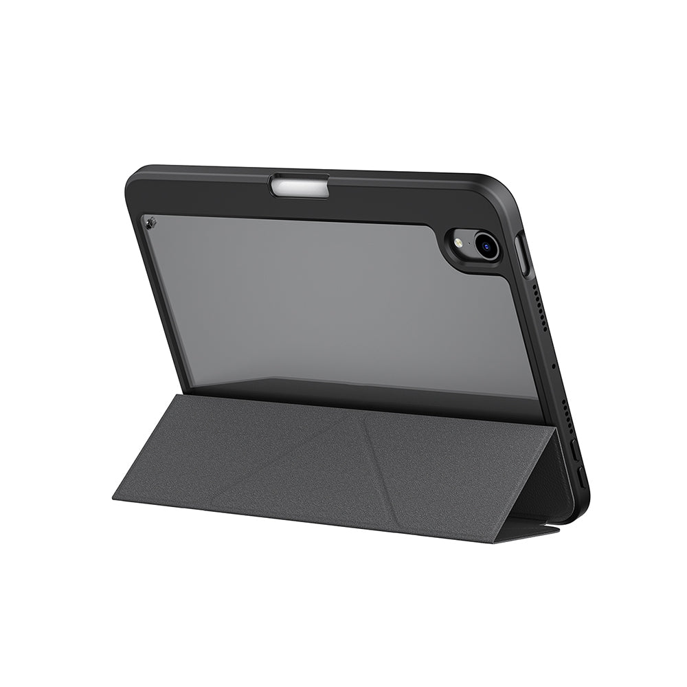 Apple iPad Mini 2021 (6.Nesil) Kılıf Skinarma Desenli Airbag Tasarımlı Standlı Spunk Kapak Koyu Yeşil