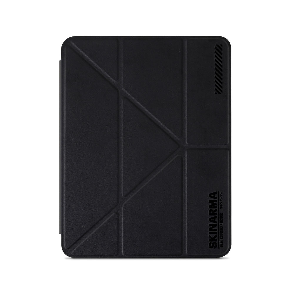 Apple iPad Pro 11 2020 (2.Nesil) Kılıf SkinArma Sticker Tasarımlı Arkası Şeffaf Çıkarılabilir Magnetik Henko Kılıf Siyah