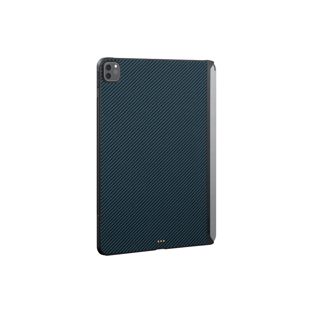 Apple iPad Pro 11 2021 (3.Nesil) Kılıf Aramid Fiber Pitaka Ultra-Slim Classic Serisi Tablet Kapak Siyah-Yeşil