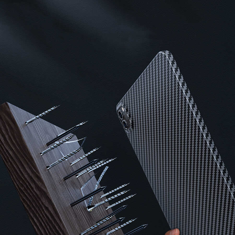 Apple iPad Pro 11 2022 M2 Kılıf Benks Essential Kevlar Karbon Fiber Kapak Siyah