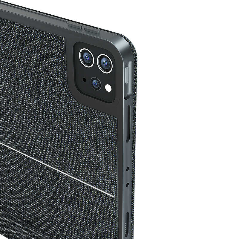 Apple iPad Pro 11 2022 M2 Wiwu Mag Touch Klavyeli Standlı Kılıf Siyah