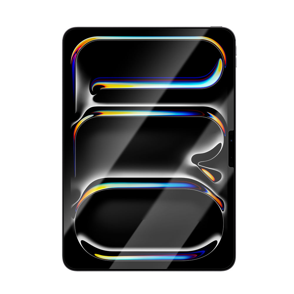 Apple iPad Pro 11 2024 CaseWorld Steel Shield Serisi Temperli Cam Ekran Koruyucu + Uygulama Aparatı Şeffaf