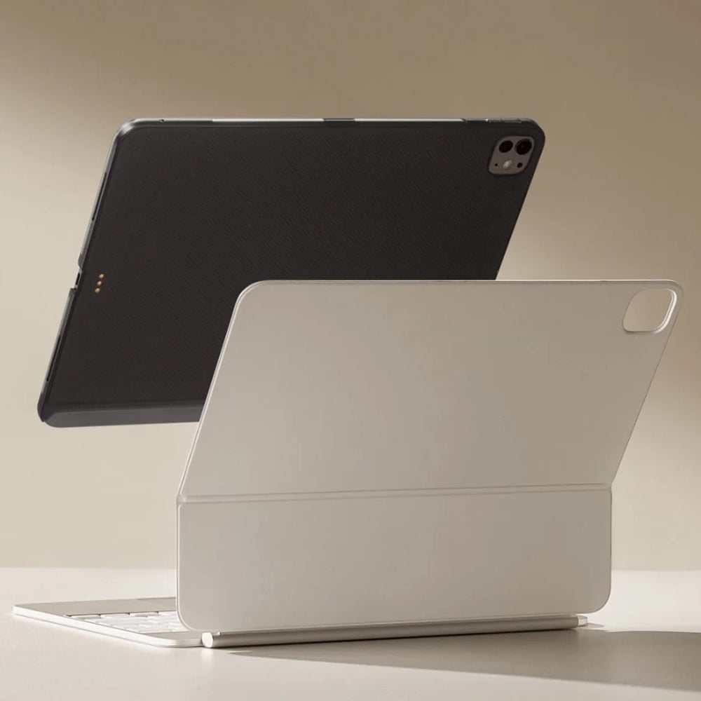 Apple iPad Pro 11 2024 Kılıf Aramid Fiber Pitaka Ultra-Slim Classic Serisi Tablet Kapak Siyah