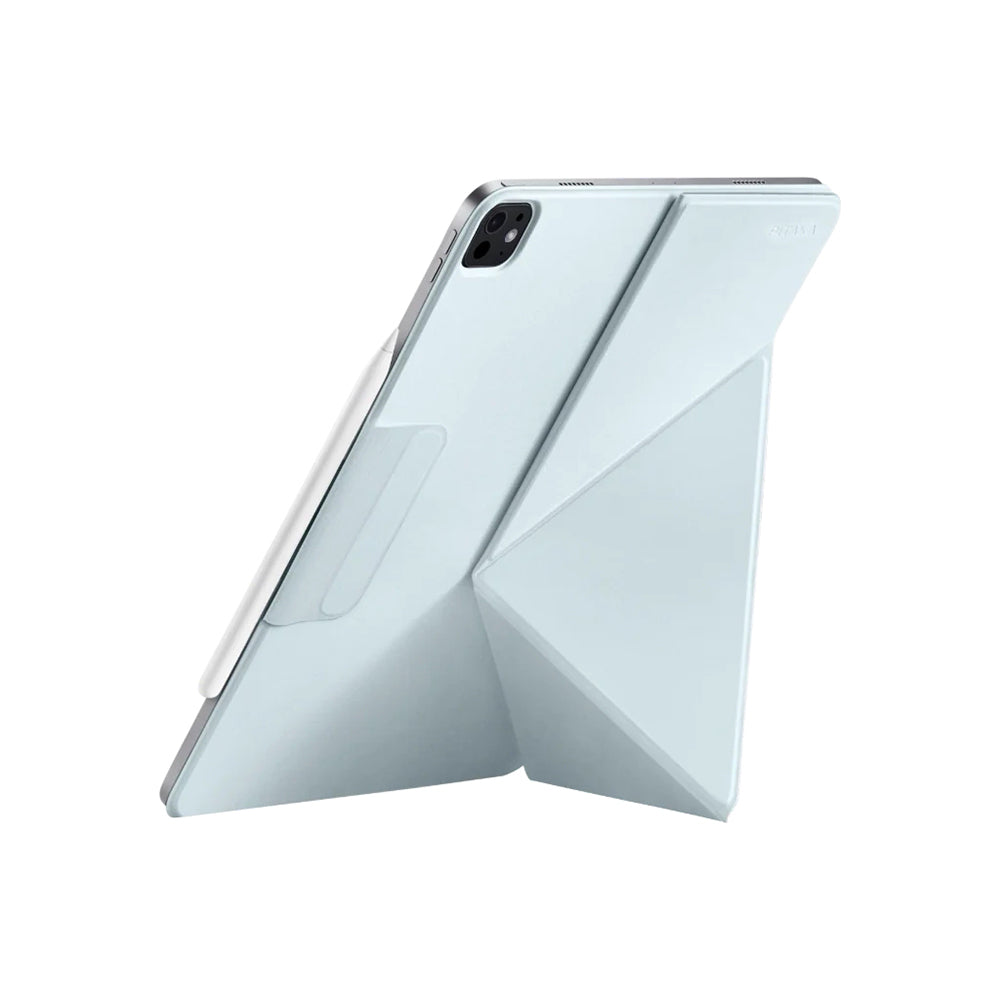 Apple iPad Pro 11 2024 Pitaka MagEZ Folio 2 Kalem Bölmeli Standlı Kılıf Mavi