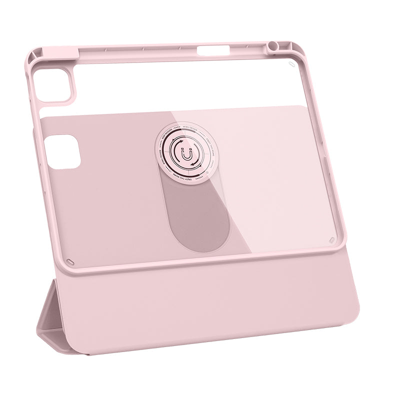 Apple iPad Pro 11 2024 Wiwu 360° Dönebilen Standlı Magnetik Koruyucu Tablet Kılıfı Mavi Açık