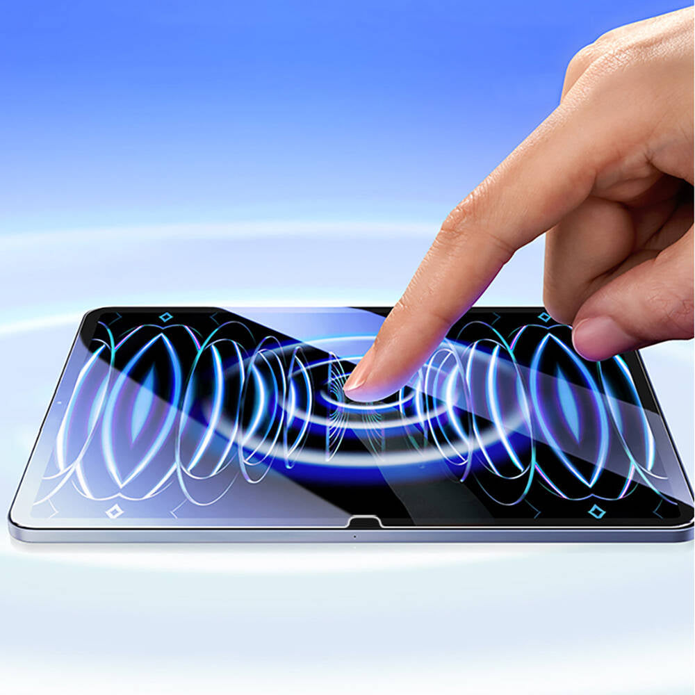 Apple iPad Pro 11 2024 Wiwu Wi-GQ003 iVista Serisi Oleofobik HD Temperli Cam Ekran Koruyucu Şeffaf