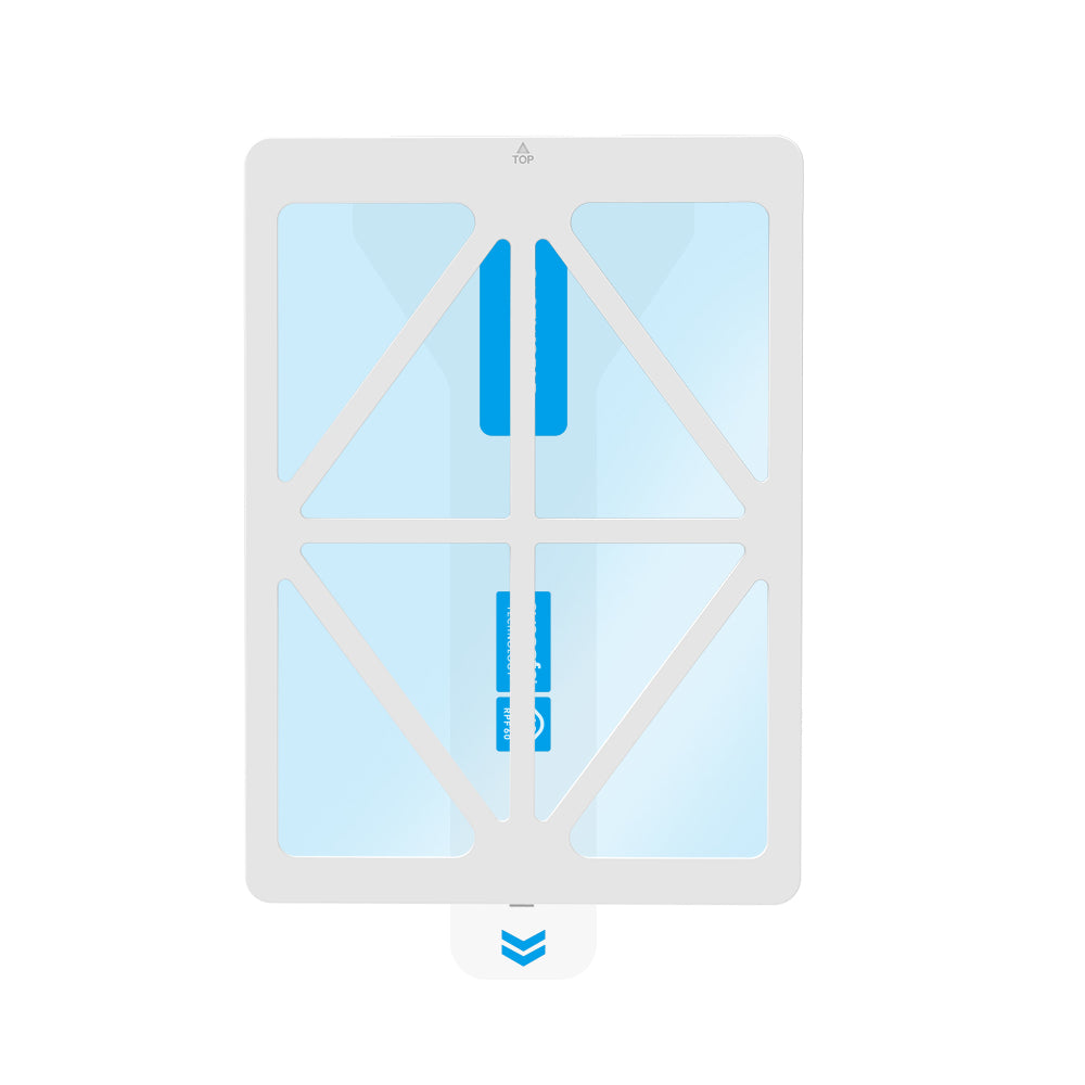 Apple iPad Pro 11 2025 M5 CaseWorld Eyesafe Mavi Işık Teknolojili Temperli Cam Ekran Koruyucu + Uygulama Aparatı Şeffaf