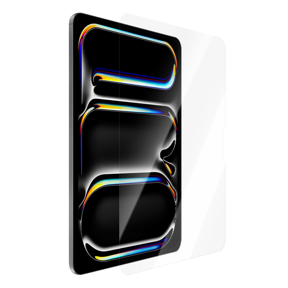 Apple iPad Pro 11 2025 M5 CaseWorld Steel Shield Serisi Temperli Cam Ekran Koruyucu + Uygulama Aparatı Şeffaf