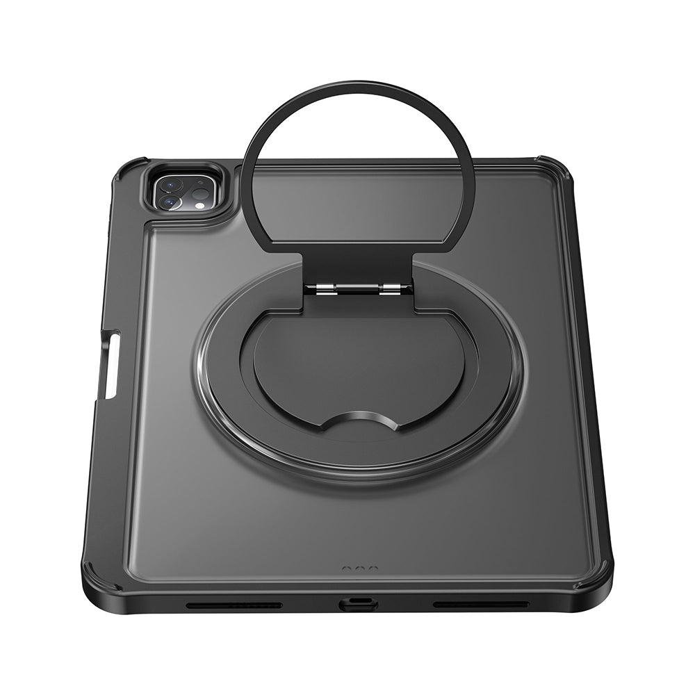 Apple iPad Pro 11 2025 M5 MK-007 Combo Pro Kalem Bölmeli Klavyeli Standlı Kılıf Siyah