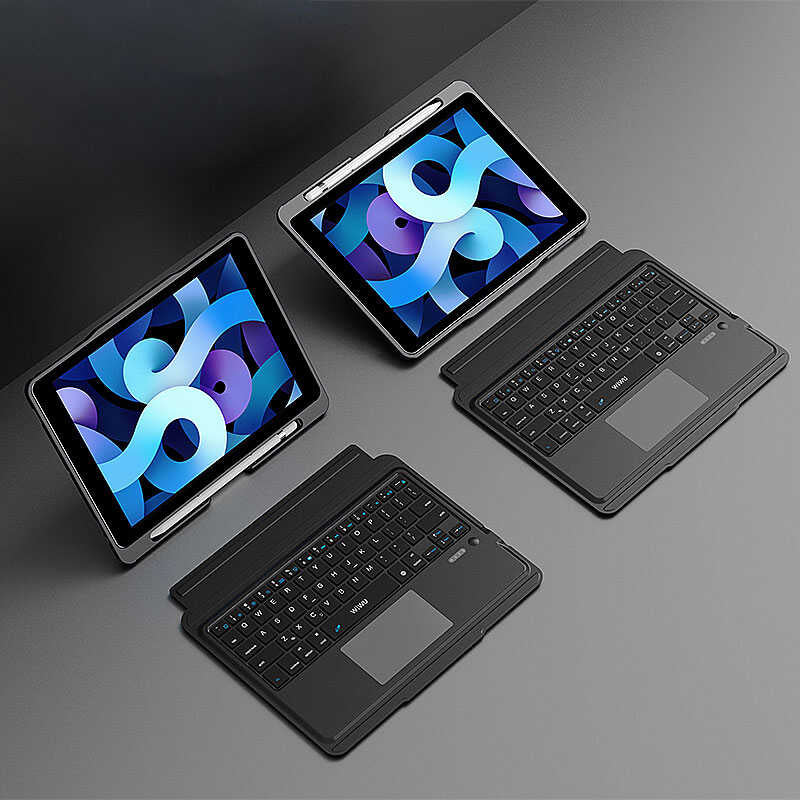 Apple iPad Pro 11 Wiwu Keyboard Folio Kablosuz Klavyeli Kılıf Siyah
