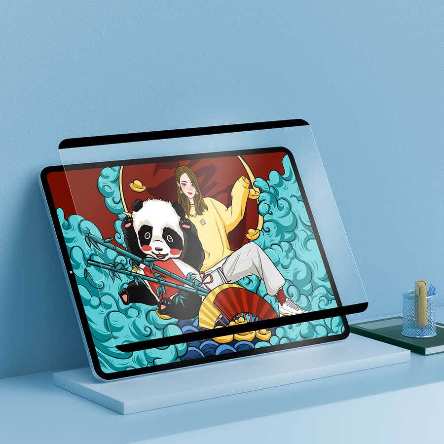 Apple iPad Pro 12.9 2018 (3.Nesil) Wiwu Removable Mıknatıslı Ekran Koruyucu Siyah