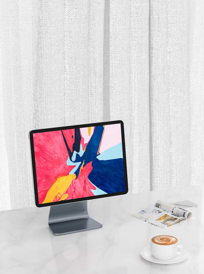 Apple iPad Pro 12.9 2018 (3.Nesil) Wiwu ZM309 12.9 İnç Tablet Standı Gri