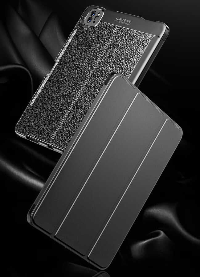 Apple iPad Pro 12.9 2021 (5.Nesil) Kılıf Wlons Tablet Kılıf Siyah