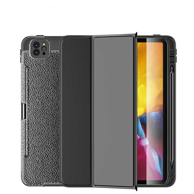 Apple iPad Pro 12.9 2021 (5.Nesil) Kılıf Wlons Tablet Kılıf Koyu Yeşil