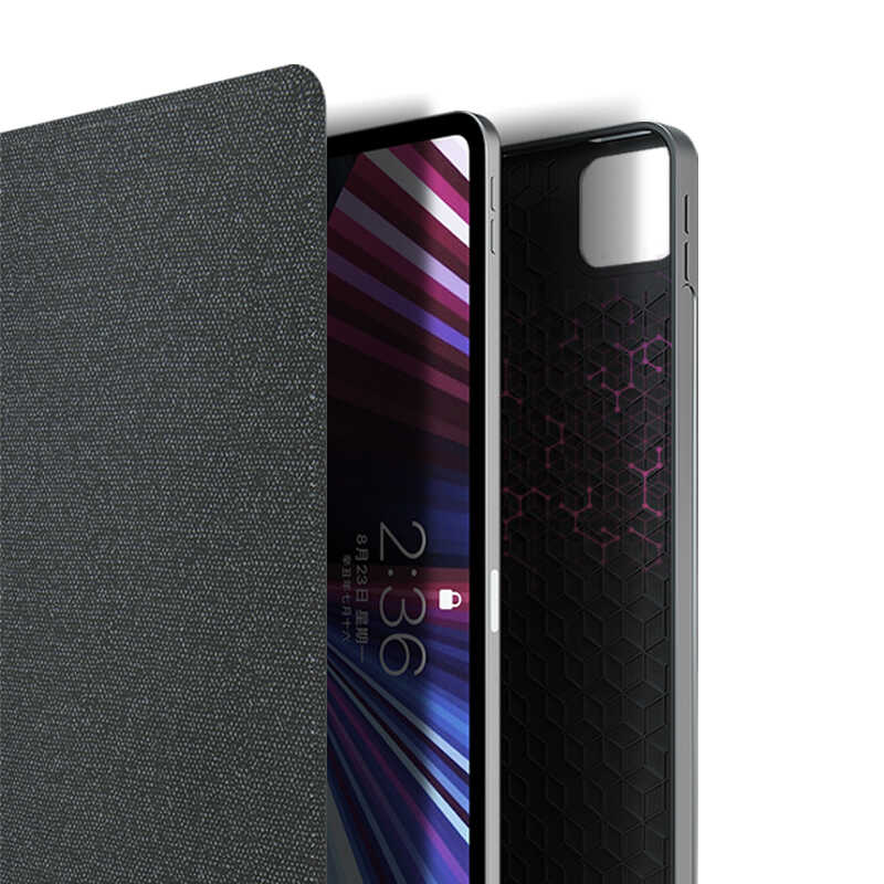 Apple iPad Pro 12.9 2021 (5.Nesil) Wiwu Mag Touch Klavyeli Standlı Kılıf Siyah