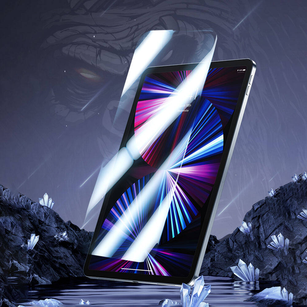 Apple iPad Pro 13 2024 Benks OKR Glass Warrior HD Parlak Ekran Koruyucu Şeffaf