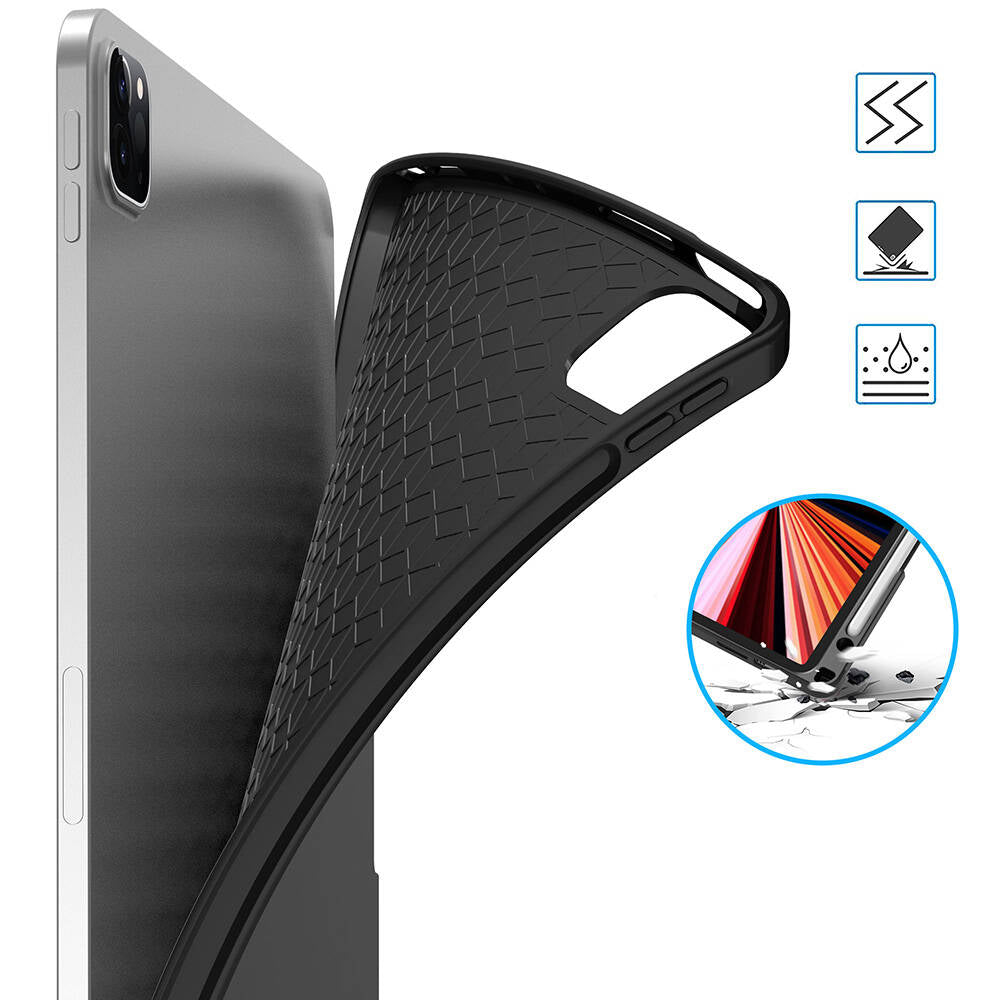 Apple iPad Pro 13 2024 Wiwu Mag Touch Klavyeli Standlı Kılıf Siyah