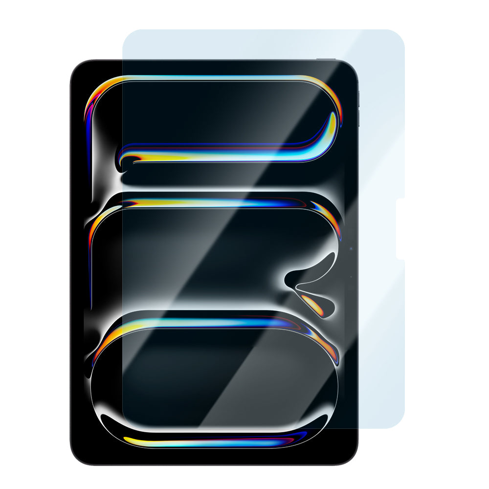 Apple iPad Pro 13 2025 M5 CaseWorld Eyesafe Mavi Işık Teknolojili Temperli Cam Ekran Koruyucu + Uygulama Aparatı Şeffaf