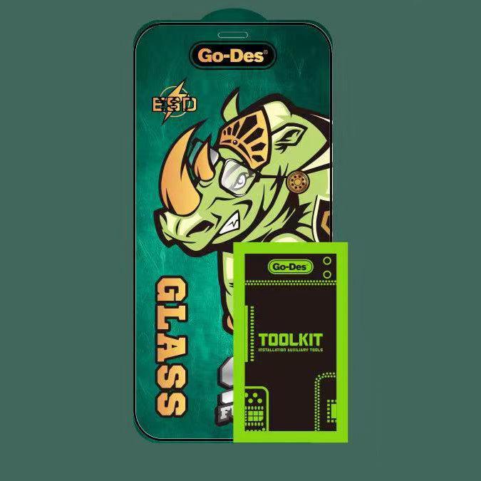 Apple iPhone 11 Go Des 9D Full Cover Temperli Cam Ekran Koruyucu Siyah