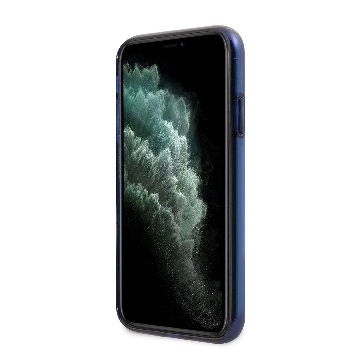 Apple iPhone 11 Kılıf BMW Buzlu Transparan Dizayn Kapak Şeffaf-Mavi