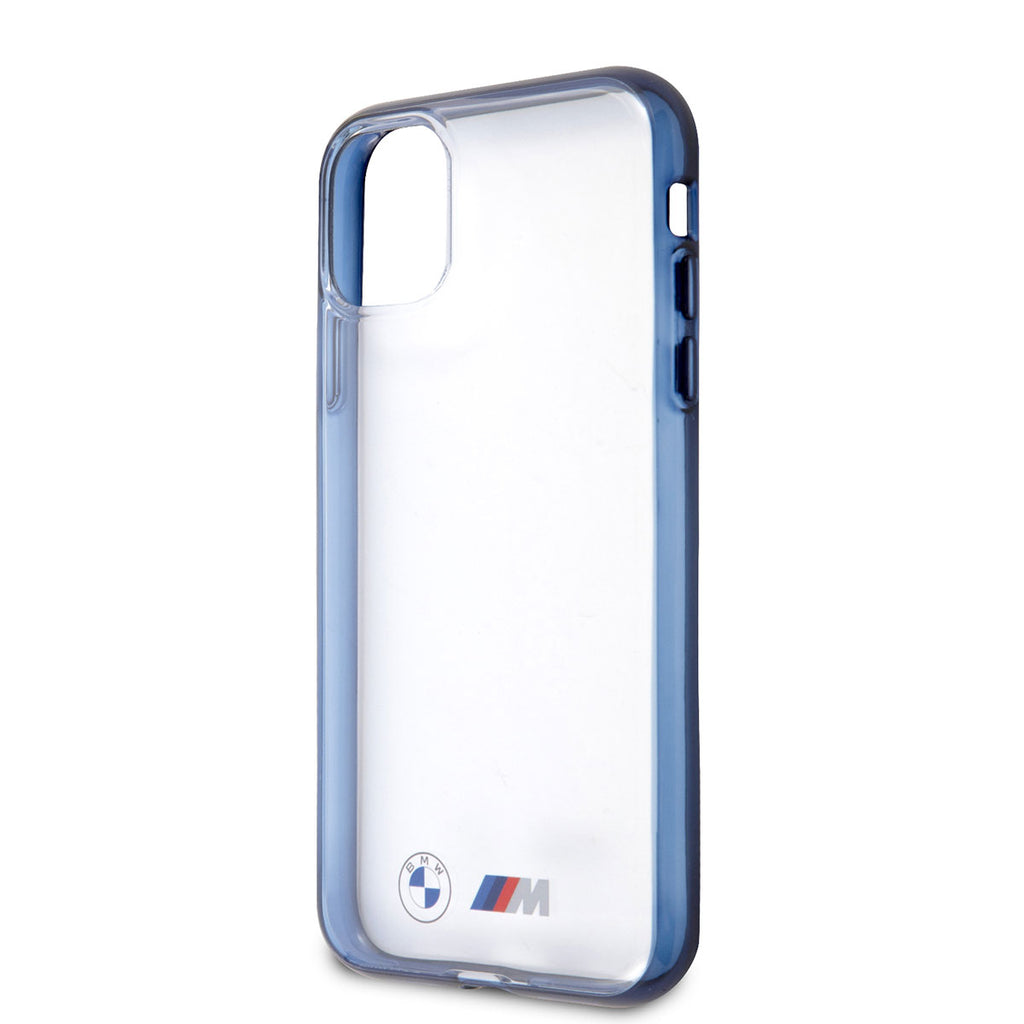 Apple iPhone 11 Kılıf BMW Buzlu Transparan Dizayn Kapak Şeffaf-Mavi