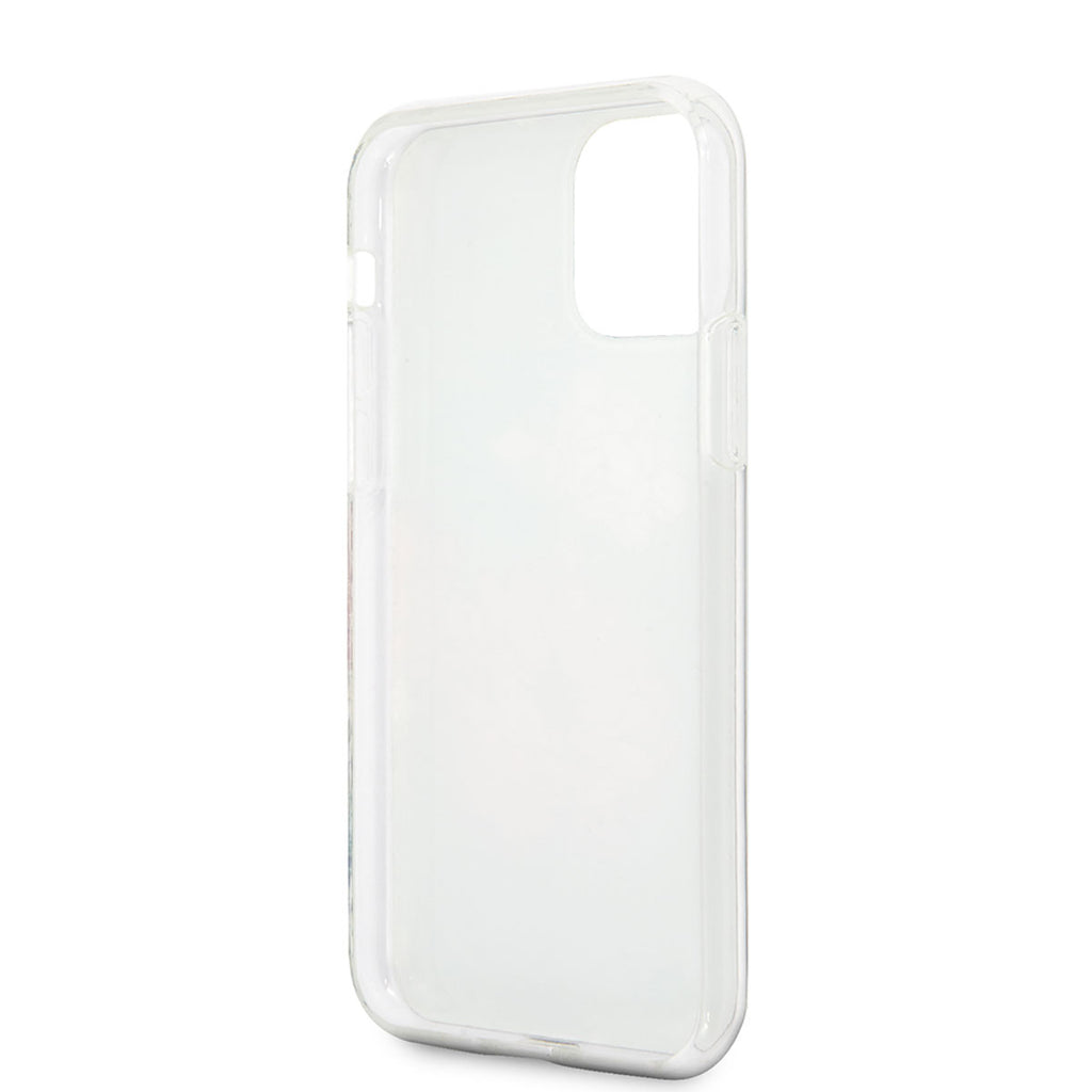 Apple iPhone 11 Kılıf GUESS Çiçek Desenli Tasarım Kapak Siyah