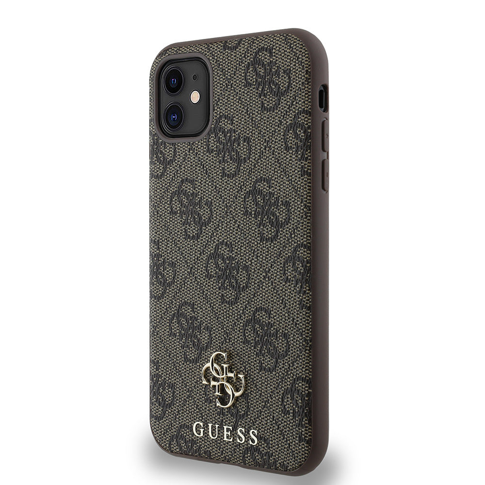 Apple iPhone 11 Kılıf Guess Orjinal Lisanslı M-safe Şarj Özellikli Small 4G Classic Kapak Pembe
