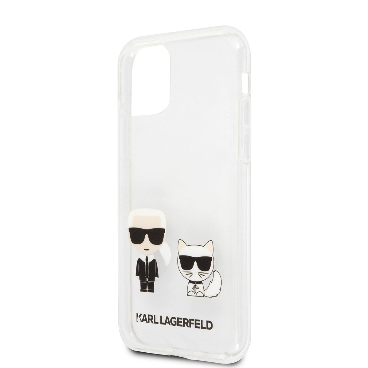 Apple iPhone 11 Kılıf Karl Lagerfeld Sert TPU K&C Dizayn Kapak Renksiz