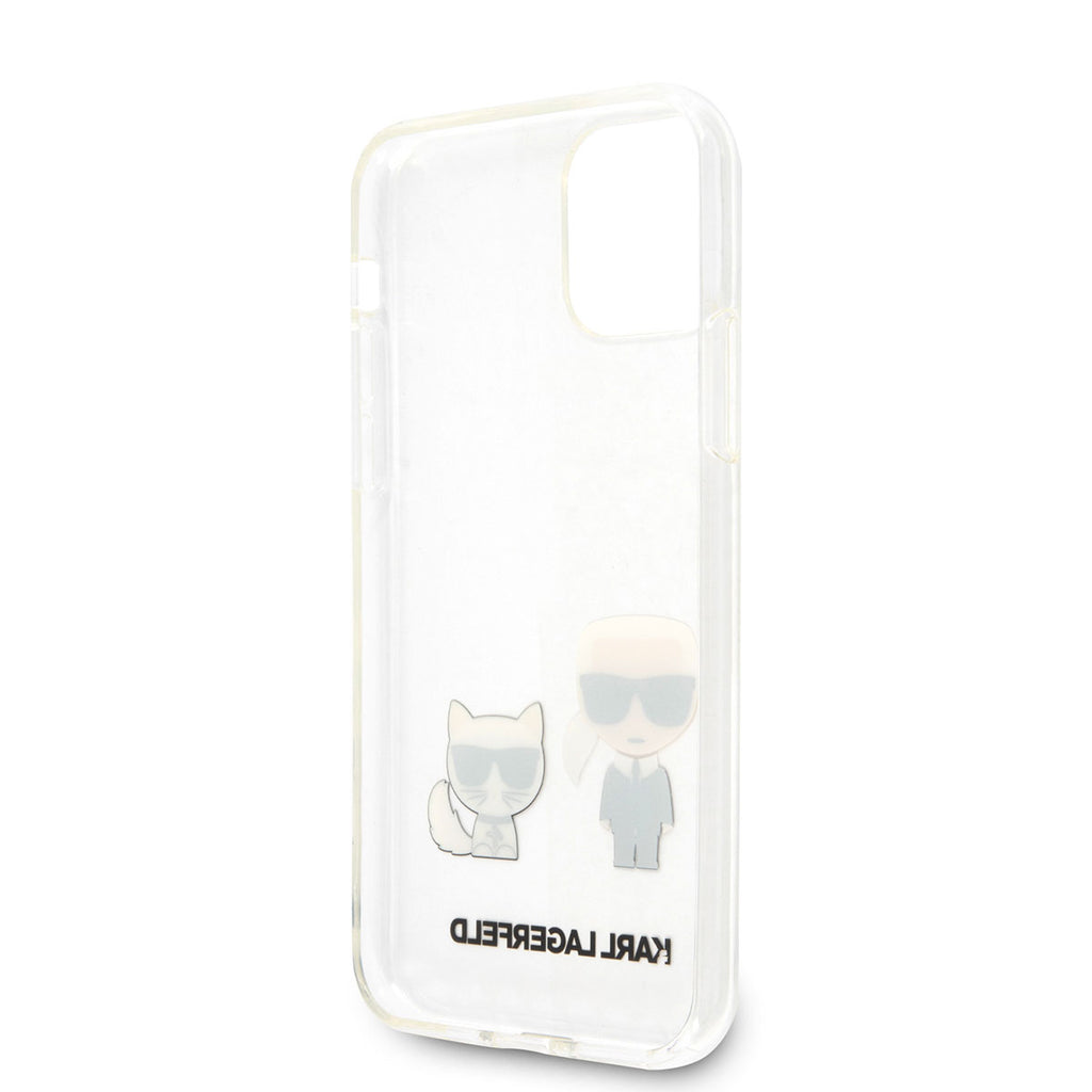 Apple iPhone 11 Kılıf Karl Lagerfeld Sert TPU K&C Dizayn Kapak Renksiz
