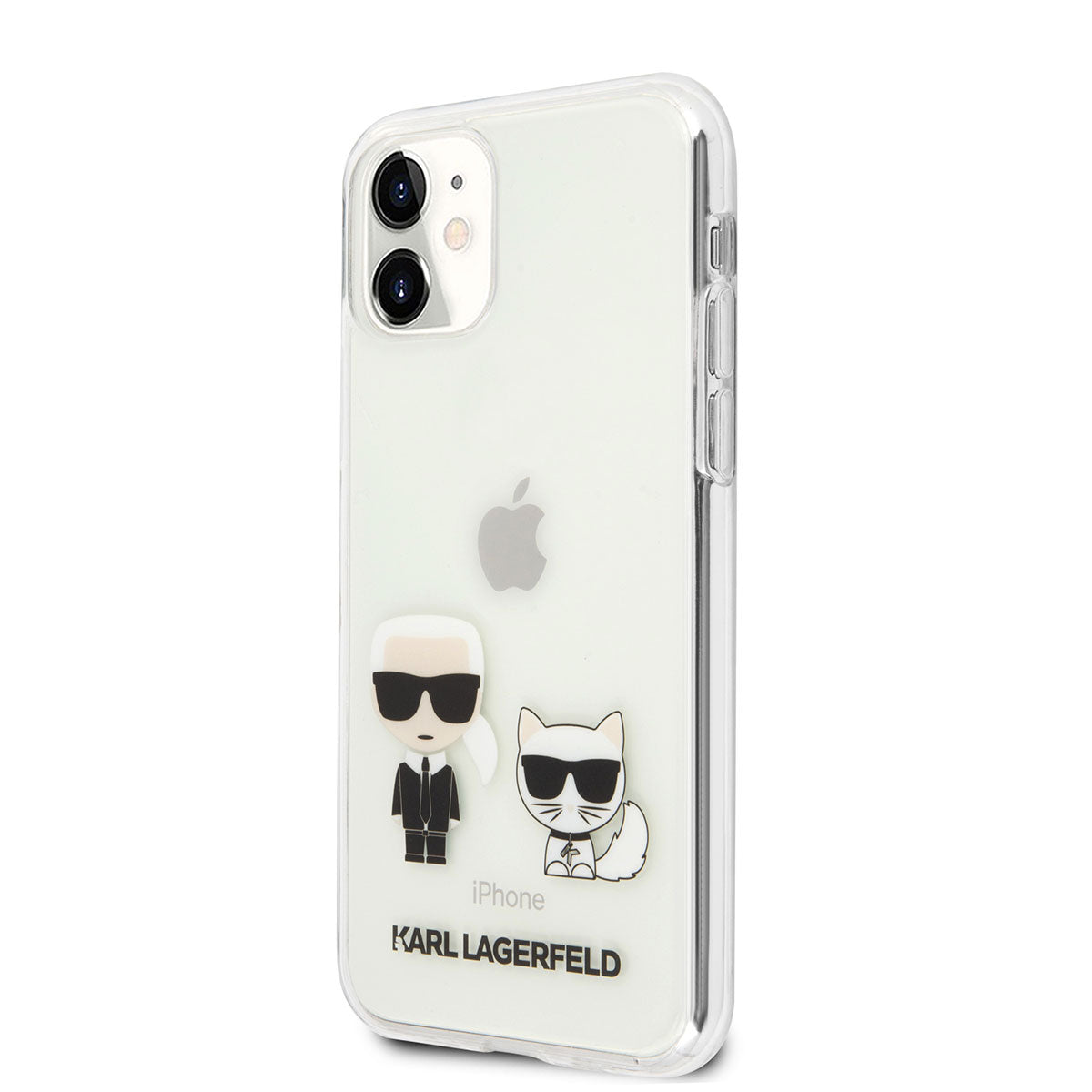 Apple iPhone 11 Kılıf Karl Lagerfeld Sert TPU K&C Dizayn Kapak Renksiz