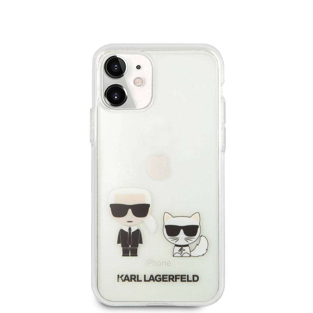 Apple iPhone 11 Kılıf Karl Lagerfeld Sert TPU K&C Dizayn Kapak Pembe