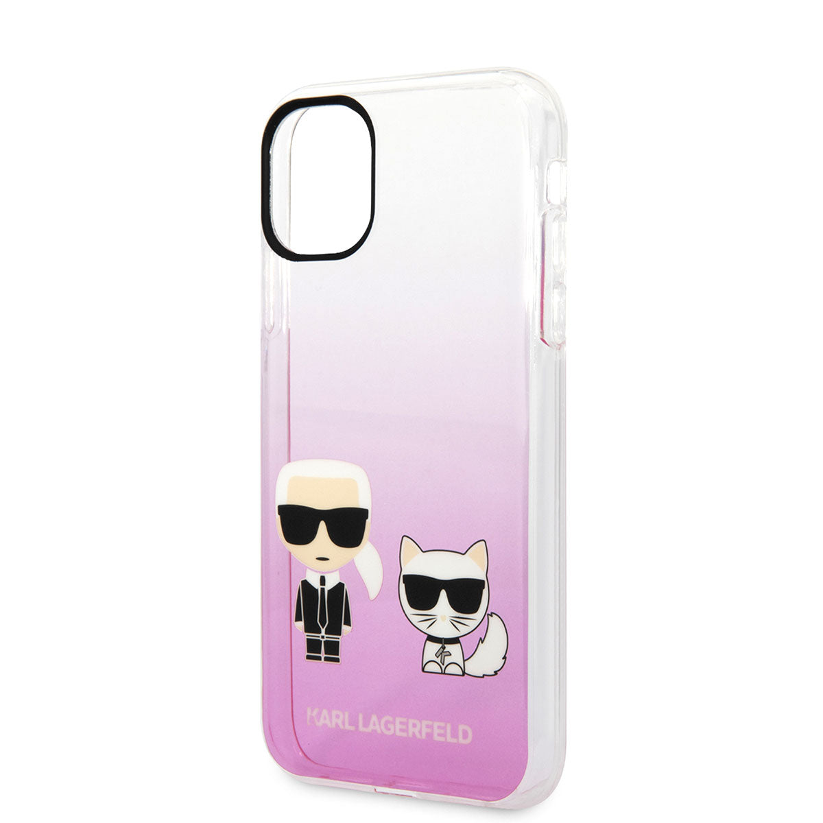 Apple iPhone 11 Kılıf Karl Lagerfeld Sert TPU K&C Dizayn Kapak Renksiz