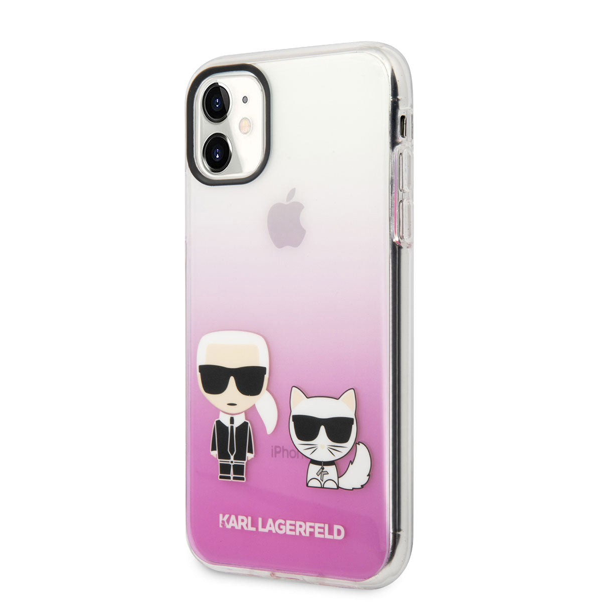 Apple iPhone 11 Kılıf Karl Lagerfeld Sert TPU K&C Dizayn Kapak Renksiz
