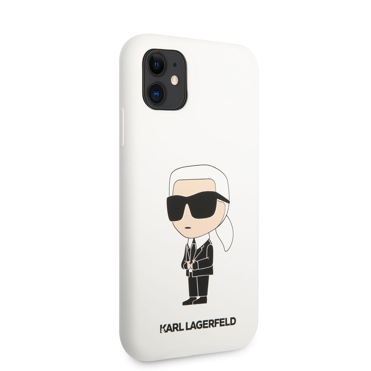 Apple iPhone 11 Kılıf Karl Lagerfeld Silikon Karl Dizayn Kapak Siyah