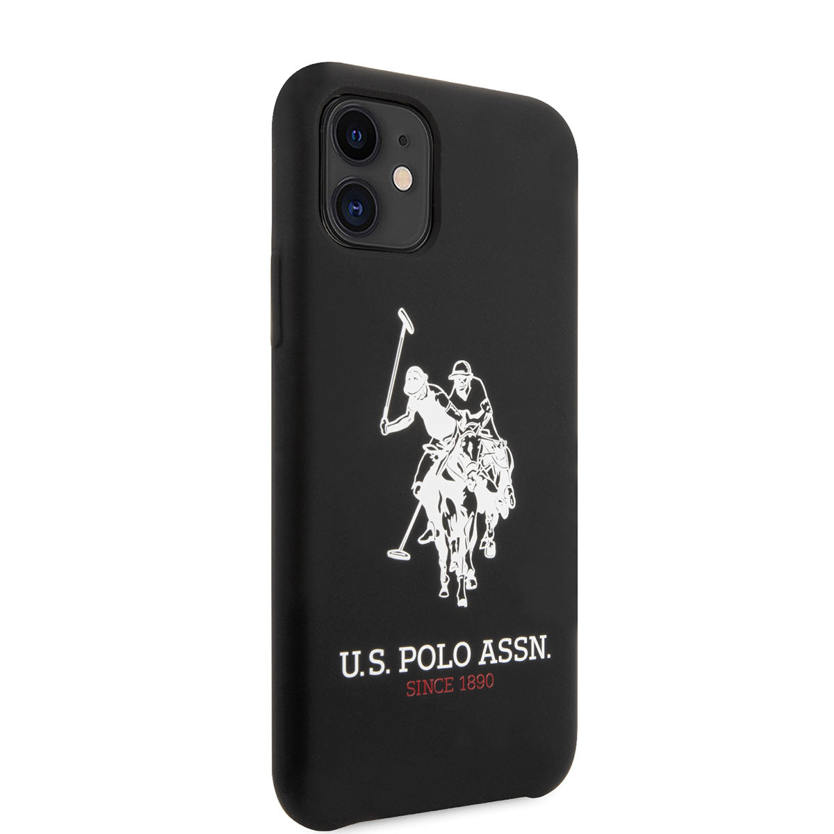 Apple iPhone 11 Kılıf U.S. POLO ASSN. Silikon Büyük Logo Dizayn Kapak Siyah