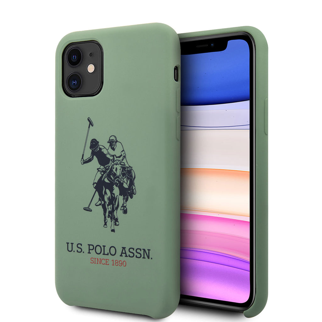 Apple iPhone 11 Kılıf U.S. POLO ASSN. Silikon Büyük Logo Dizayn Kapak Siyah