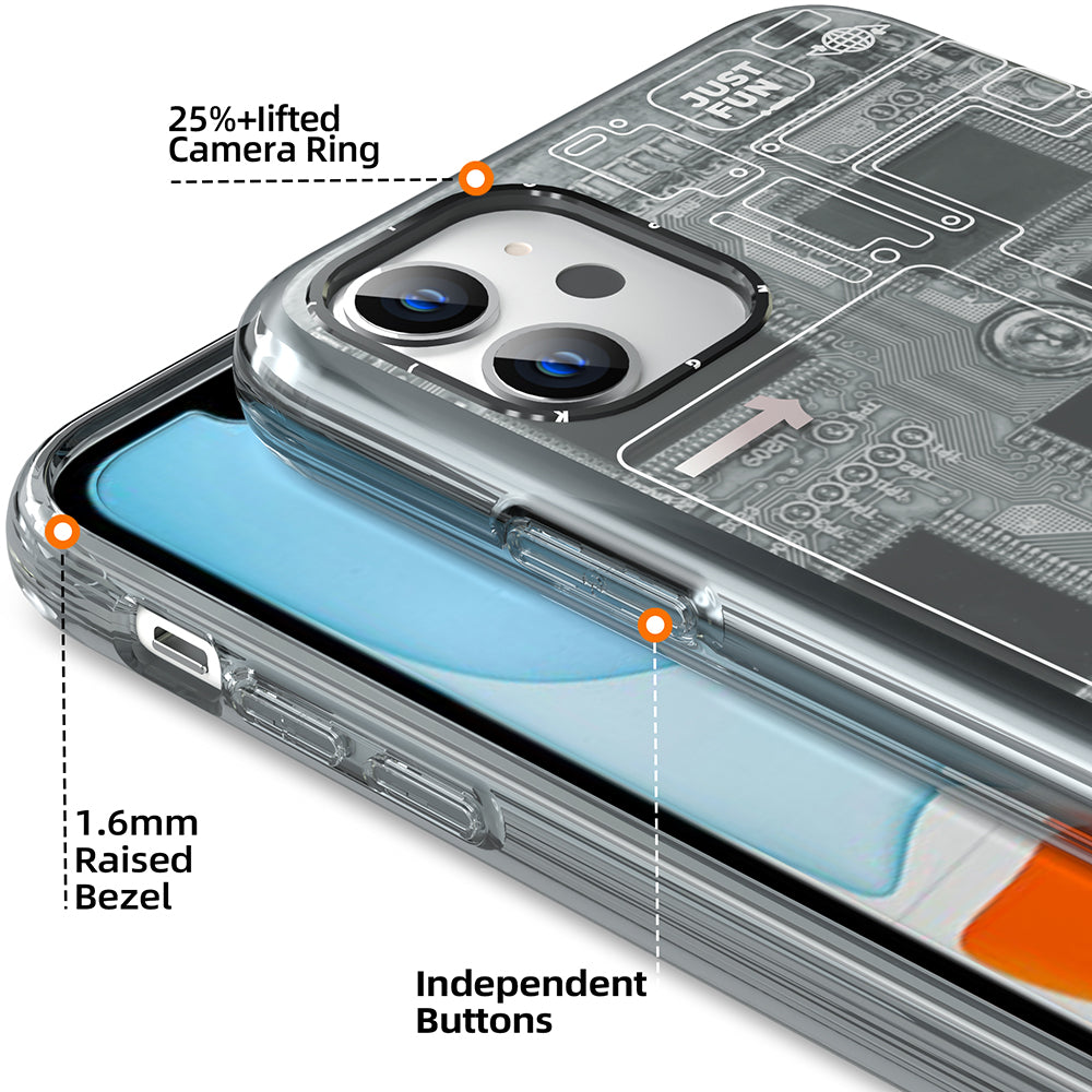 Apple iPhone 11 Kılıf YoungKit Technology Serisi Kapak Kırmızı