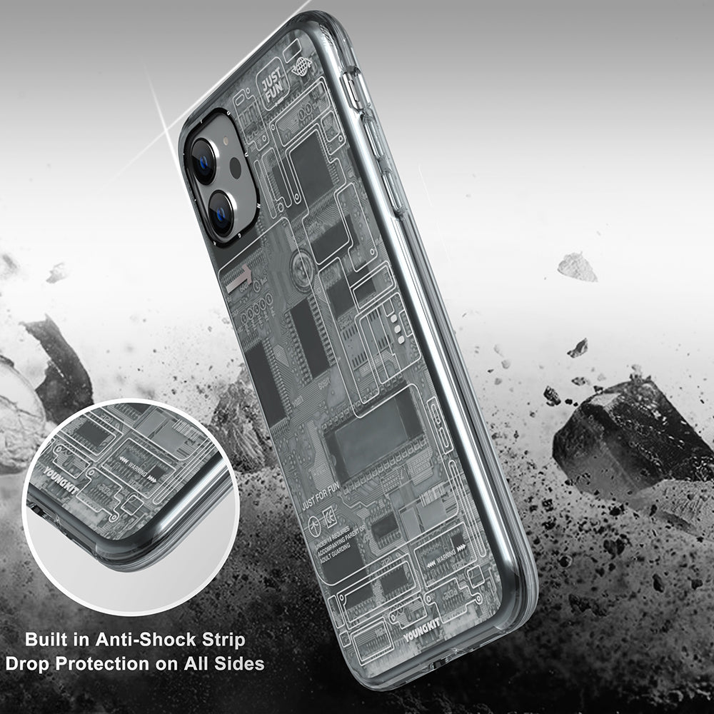 Apple iPhone 11 Kılıf YoungKit Technology Serisi Kapak Kırmızı