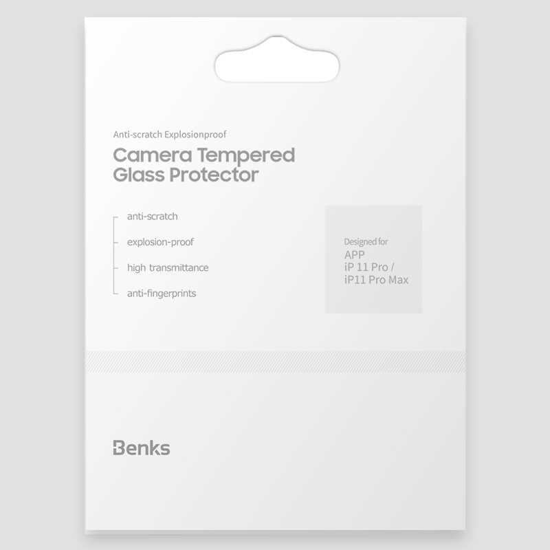 Apple iPhone 11 Pro Max Benks Full Kamera Lens Koruyucu Film Renksiz