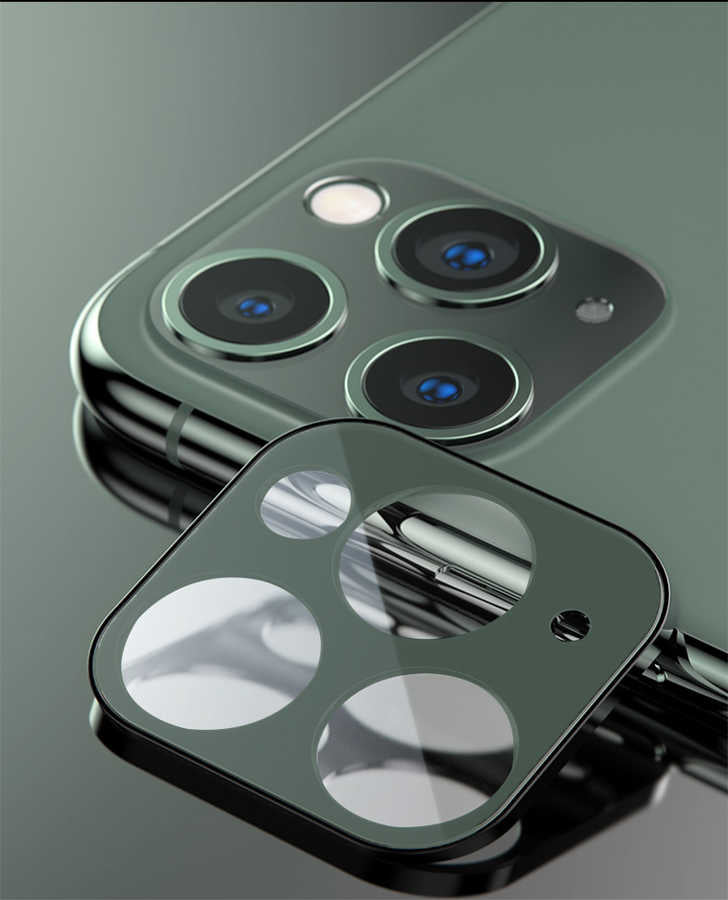 Apple iPhone 11 Pro Max Benks Kamera Lens Koruyucu Yeşil
