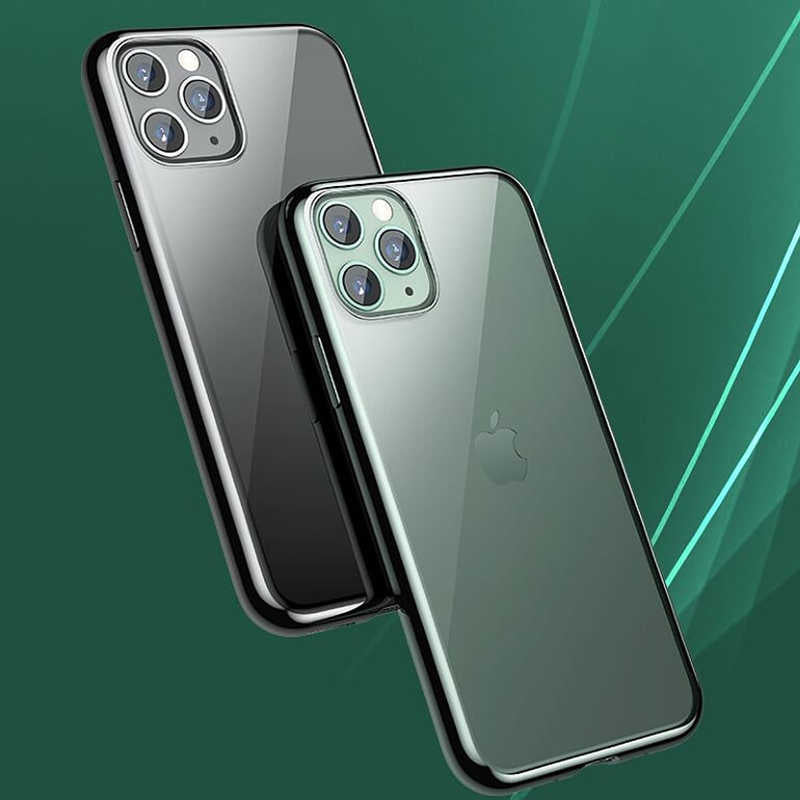 Apple iPhone 11 Pro Max Benks Magic Glitz Ultra-Thin Transparent Protective Soft Kapak Siyah