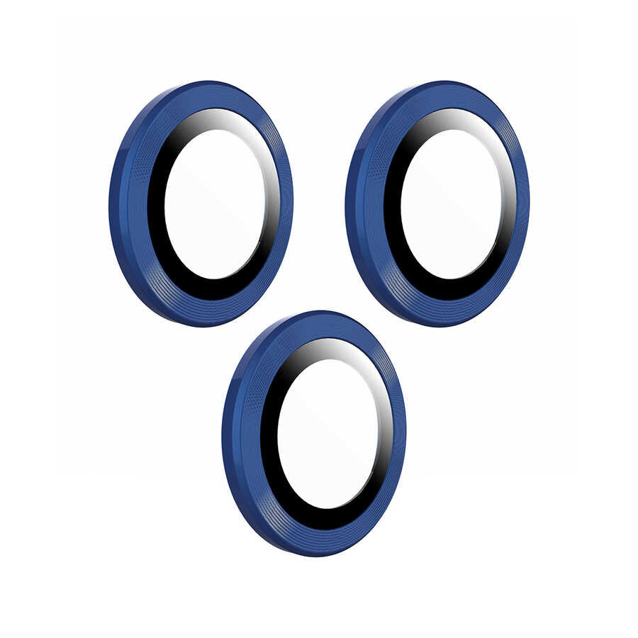 Apple iPhone 11 Pro Max Go Des Eagle Kamera Lens Koruyucu Lacivert