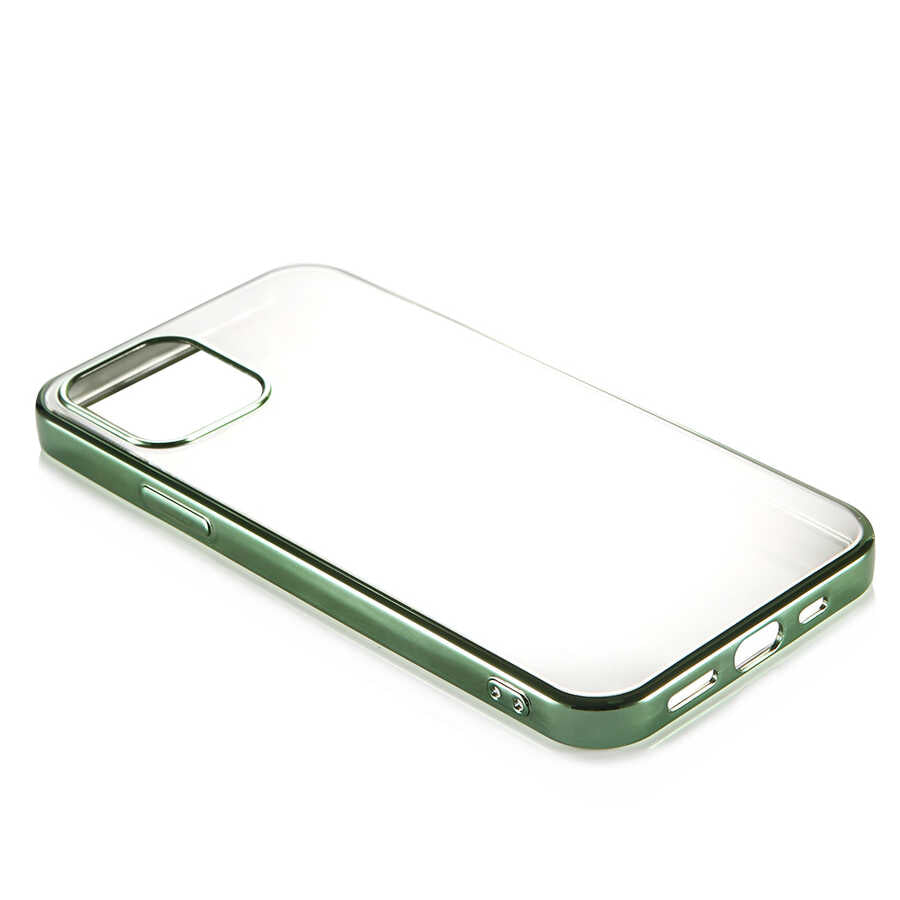 Apple iPhone 12 Benks Magic Glitz Ultra-Thin Transparent Protective Soft Kapak Siyah