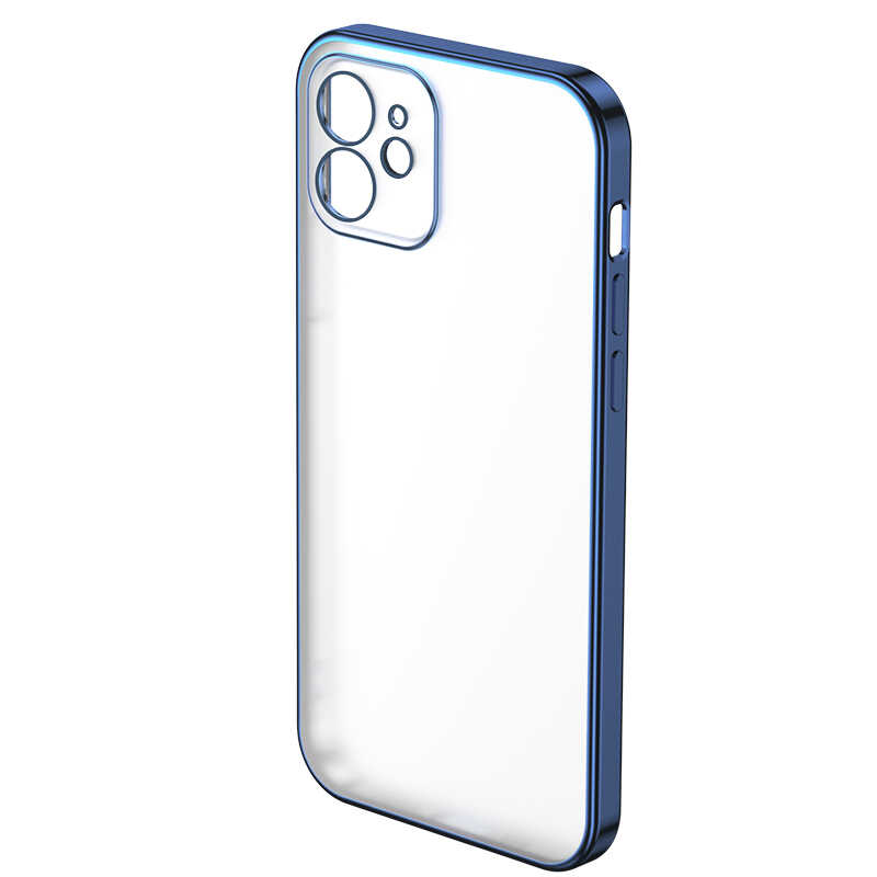 Apple iPhone 12 Benks Matte Electroplated TPU Kapak Renksiz
