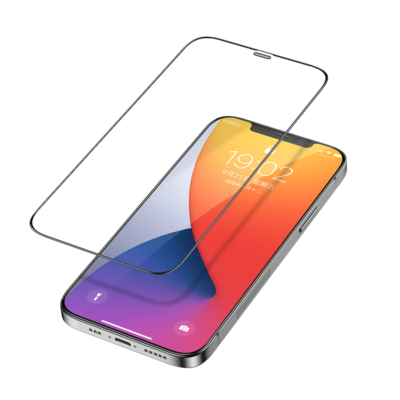 Apple iPhone 12 Benks V Pro Plus Şeffaf Ekran Koruyucu Siyah